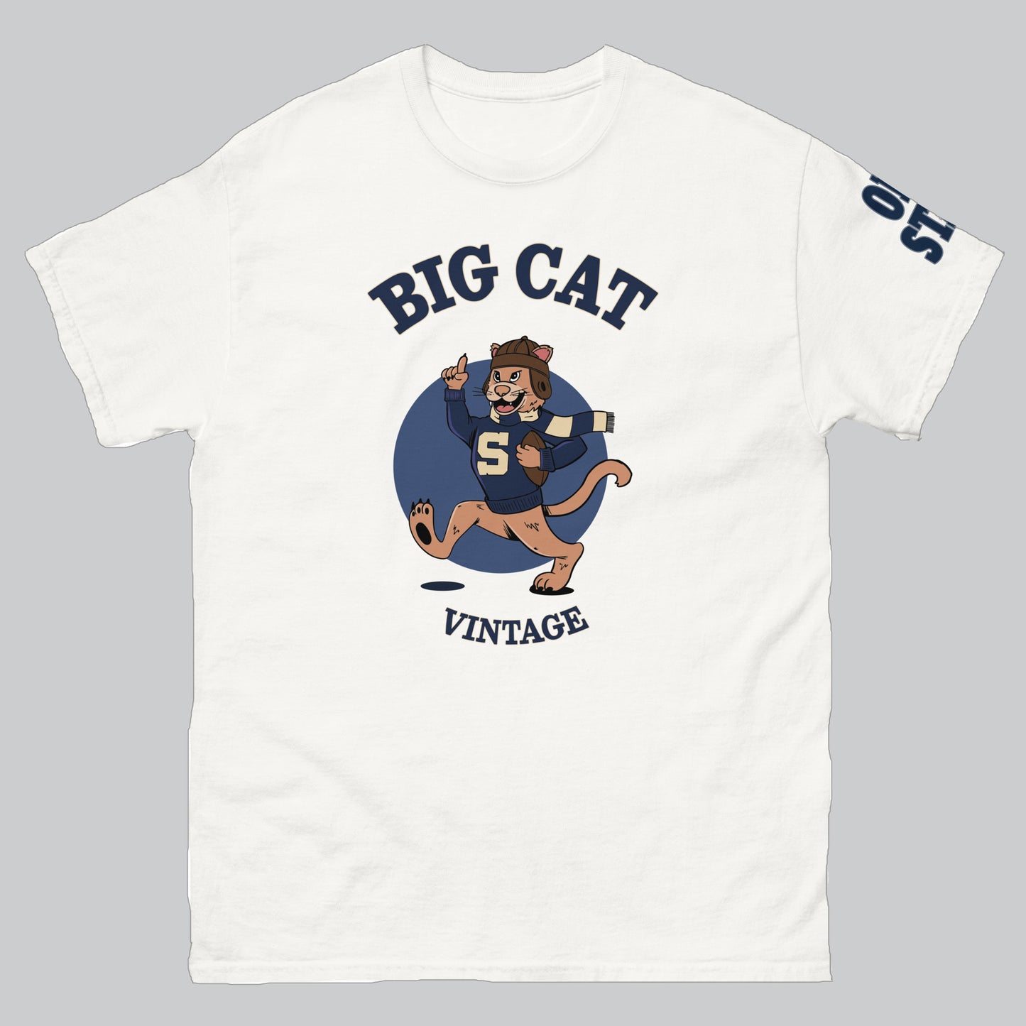 Big Cat Vintage Alt - White